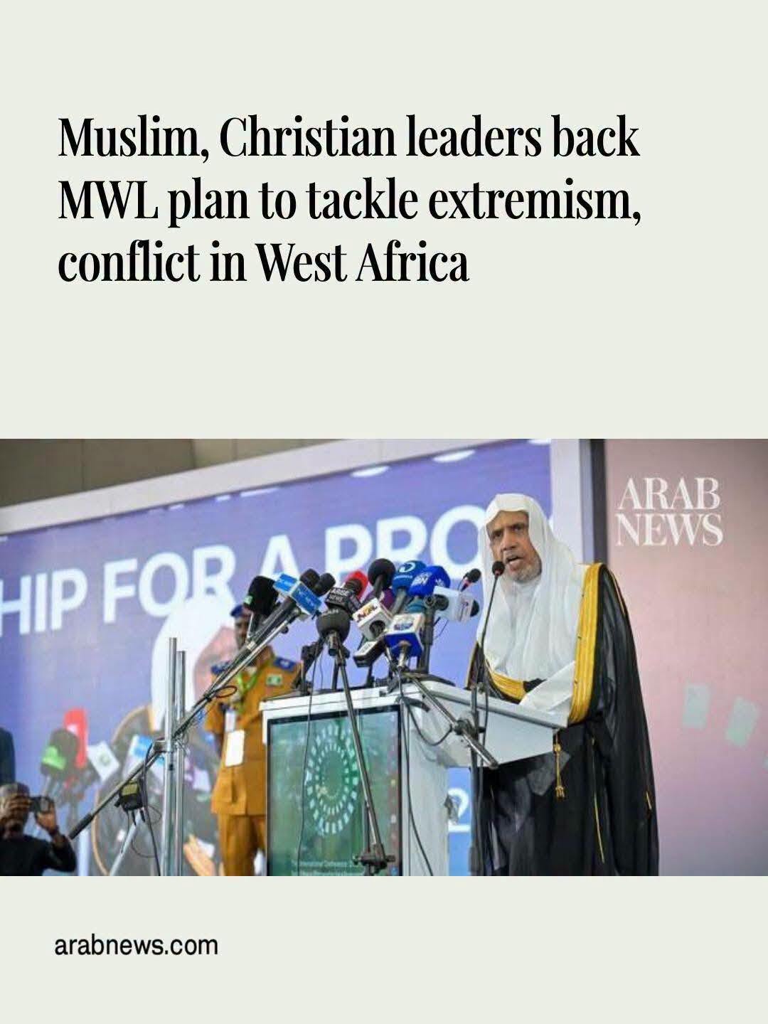 Muslim World League in Nigeria launched a new initiative for extremist ideologies
